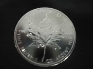 2013 1 Troy Oz Canadian Silver Maple Leaf.  9999 Pure Silver Coin - Hurry photo
