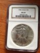 1986 Silver Eagle Ngc69 Silver photo 3