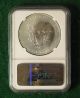 2012 Ngc Ms69 American Silver Eagle $1 Dollar Coin - Silver photo 1