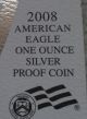2008 W Silver American Dollar Proof Coin - 1oz U.  S.  With And Box W/eagle Silver photo 7