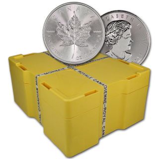 2014 Canadian Silver Maple Leaf - Bu - 500 - Coin Box - photo