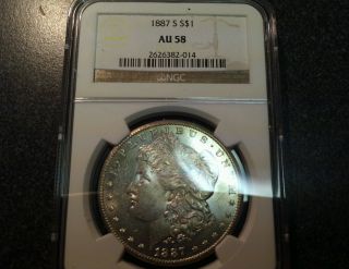 1887 - S $1 Morgan Silver Dollar photo