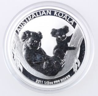 2011 Australia 50¢ ½ Oz. .  999 Silver Koala - photo