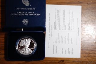 2014 - W Us Silver American Eagle Proof Dcam Nr photo