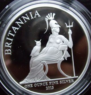 Collector ' S Special 1 Oz.  Pure.  999 Silver Proof 2013 Britannia Coin photo