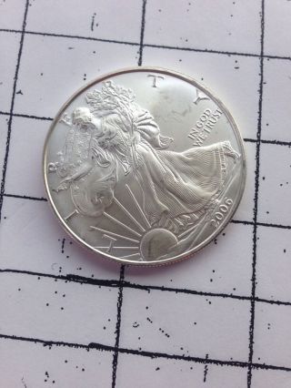 2006 1 Oz Silver American Eagle Coin - Brilliant Uncirculated - Sku 12082 photo