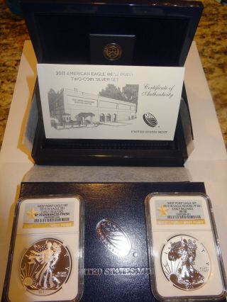 2013 W Pf70/sp70 First Release Proof & Enhanced Silver Eagle photo