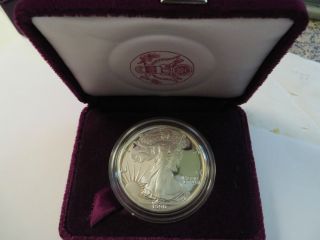 1990 Silver American Eagle,  One Ounce,  Proof,  Packaging, photo