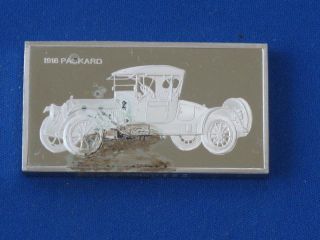 1916 Packard Automobile Silver Art Bar 2 Troy Oz Franklin B0477 photo