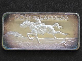 Pony Express Silver Art Bar Serial 7571 Hamilton C8221 photo