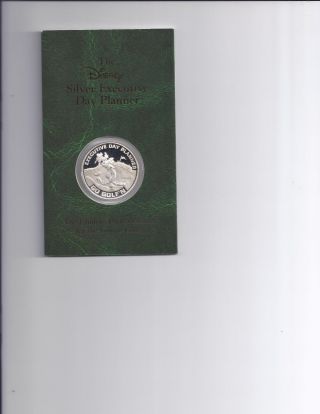 The Disney Silver Exec.  Day Planner Goofy,  Golf,  1 Troy Oz.  999 Fine Silver Coin photo