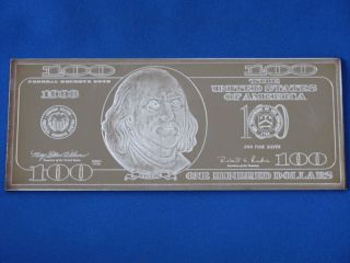 1998 Washington $100 Note.  999 Silver B1536 photo