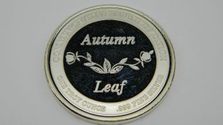 95th Anniversary Autumn Leaf Commemorative Edition 1oz.  999 Fine Silver Ag21 photo