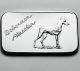 Doberman Pinscher Love Dog 1 Oz.  999 Silver Art Bar Justice Rare Sn 2692 Silver photo 1