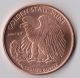 1 Avdp Oz Walking Liberty Copper Round.  999 Uncirculated Coin. Silver photo 1
