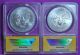 2011 - 2012 $1 American Silver Eagle (ase) Anacs Ms - 69 - Ms - 70 Reverse Labeling Silver photo 1