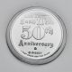 Disney Snow White Witch 50th Anniversary 1 Oz.  999 Fine Silver Coin Case Silver photo 2