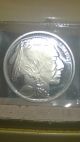 1 Oz Indian Head Silver Round Buffalo On Back Pure Silver Silver photo 3