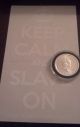 1 Oz.  999 Silver Bullet Silver Shield Slave Queen + Bonus Keep Calm Vinyl Sticker Silver photo 3