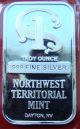 Silver Art Bar 1 Oz Nwt Northwest Territorial Mirror - Like.  999 Fine Troy Bu Silver photo 6
