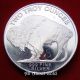 Solid Silver Round 2 Troy Oz Buffalo Indian Head.  999 Fine 2014 Liberty Bu Silver photo 2