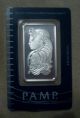 1 Pamp Suisse 1 Oz Silver Bar From Switzerland W/assay Silver photo 1