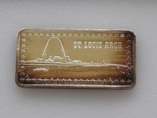 St.  Louis Arch Silver Art Bar Serial 6302 Hamilton C8057 photo