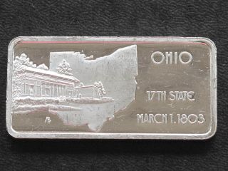 Ohio State Silver Art Bar Serial 10379 Hamilton C4741 photo