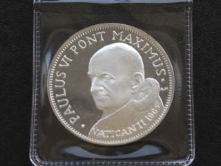 Paulus Vi Pont Maximus Franklin Sterling Medal A6231 photo