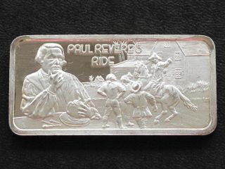 Paul Revere ' S Ride Silver Art Bar Serial 7560 Hamilton C4753 photo