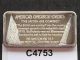 Paul Revere ' S Ride Silver Art Bar Serial 7560 Hamilton C4753 Silver photo 1