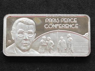 Paris Peace Conference Silver Art Bar Serial 7560 Hamilton C4732 photo
