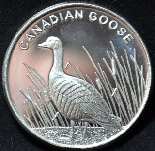 1 Troy Ounce 999 Fine Silver - Canadian Goose  1433 photo
