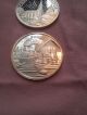 2 Troy Ounces Of.  999 Silver 2003 Christmas: Train - Blessings: Snowy Day Church Silver photo 1