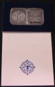 Republic Of Honduras 1974 Stele At Copan Case And Silver Ingot Bar Silver photo 1