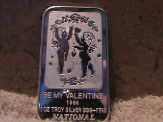 Sterling Silver 1985 Be My Valentine Silver Art Bar National photo
