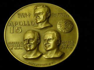 1971 Medallic Art Co.  Apollo 15 Commemorative Bronze Medal (. 99 Reserve S/h photo