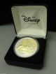 Walt Disney ' S Animal Kingdom Inauguration 98 - 1 Oz.  999 Silver Coin Two Tone Silver photo 5