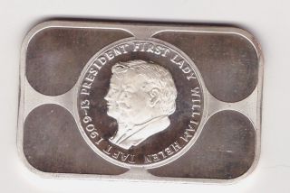. 999 Silver Art Bar - Vintage Ingot.  90 Oz - First Lady Helen Taft photo