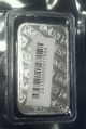 1oz.  999 Fine Silver Johnson Matthey Silver Bar - Serial Numbered And Silver photo 1
