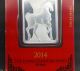 2014 Lunar Year Of The Horse Pamp Suisse 1 Troy Oz.  999 Fine Silver Silver photo 3