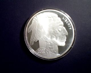 2002 Indian Head - One Troy Pound (12 Troy Oz).  999 Pure Silver Round photo