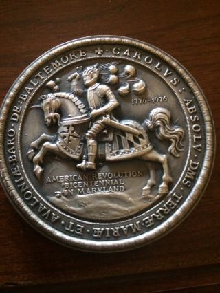 Medallic Art Company Maryland American Revolution Medallion 0.  999 Silver Num photo