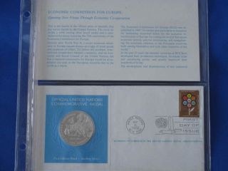 1971 Un Economic Commission For Europe Medal Fdc B2310 photo
