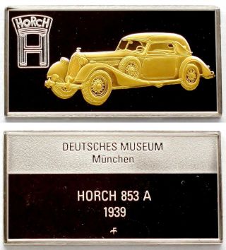Horch 853a 1939 (germany) 0.  56 Oz Gold On.  925 Silver Bar Greatest Car photo