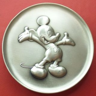 Rare 1974 Kirk Sterling Silver Mickey Mouse Hi Relief Magic Of Disney Medal Coin photo