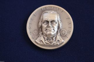 1964 Robert Treat Paine Medallic Art Co.  999 Fine Silver Art Medal E2263 photo