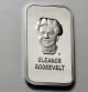 Eleanor Roosevelt Poise & Patience 1 Oz.  999 Fine Silver Bar Case Silver photo 1