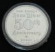 Disney ' S Snow White Witch 50th Anniversary 1 Troy Oz Silver Round Coin.  999 Fine Silver photo 2