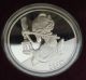 Disney ' S Snow White Dopey 50th Anniversary 1 Troy Oz Silver Round Coin.  999 Fine Silver photo 1